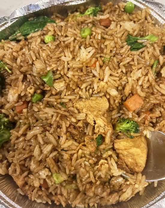 63a- Tofu & vegetable fried rice 豆腐蔬菜炒饭